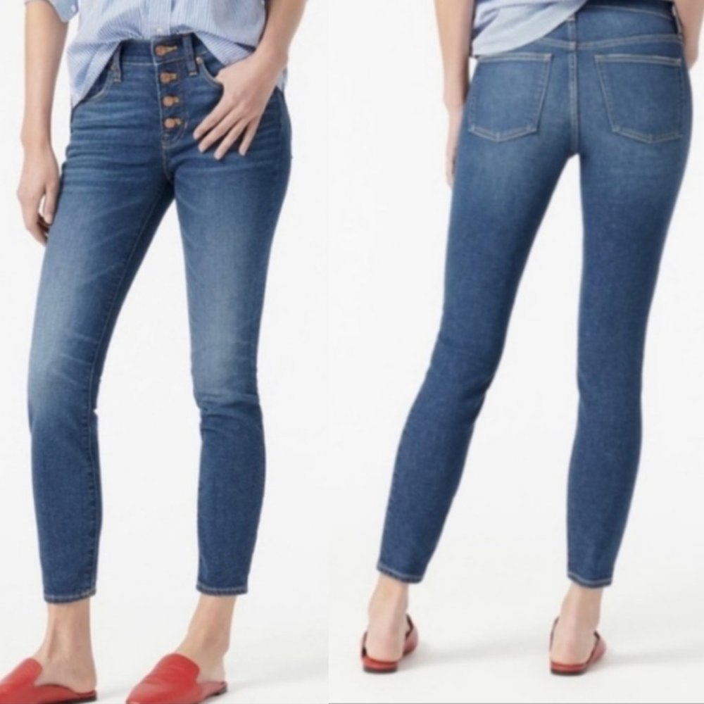 J. Crew Denim 9" Toothpick Size 31 Front Button Fly Jeans